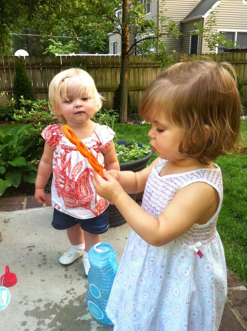Charlotte and Kate as toddlers